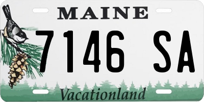 ME license plate 7146SA