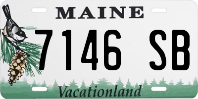 ME license plate 7146SB