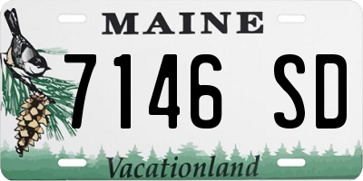 ME license plate 7146SD