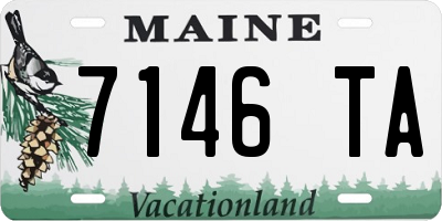 ME license plate 7146TA