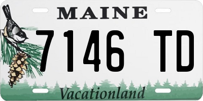 ME license plate 7146TD