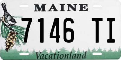 ME license plate 7146TI