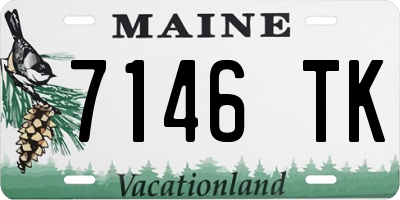ME license plate 7146TK