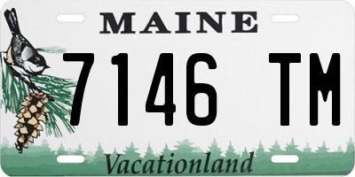 ME license plate 7146TM
