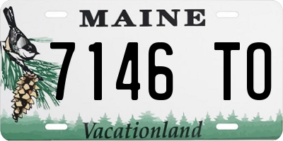 ME license plate 7146TO