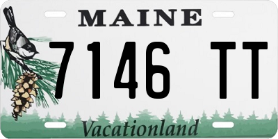 ME license plate 7146TT