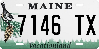 ME license plate 7146TX