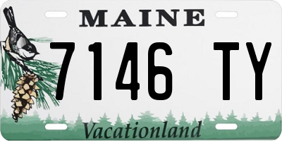 ME license plate 7146TY
