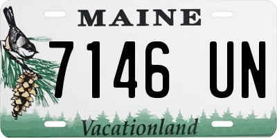 ME license plate 7146UN