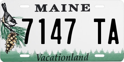 ME license plate 7147TA