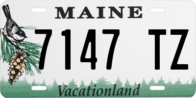 ME license plate 7147TZ