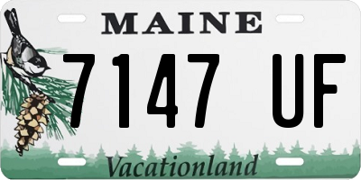 ME license plate 7147UF