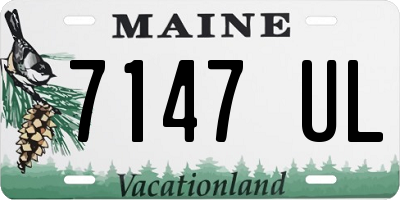 ME license plate 7147UL
