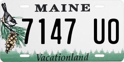 ME license plate 7147UO