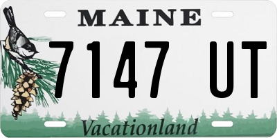 ME license plate 7147UT