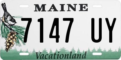 ME license plate 7147UY