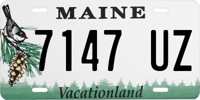 ME license plate 7147UZ