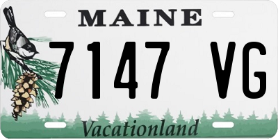 ME license plate 7147VG