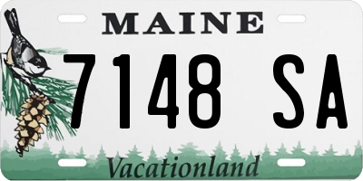 ME license plate 7148SA