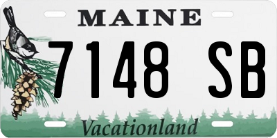 ME license plate 7148SB