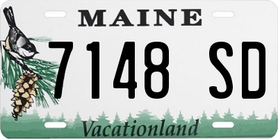 ME license plate 7148SD