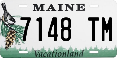 ME license plate 7148TM
