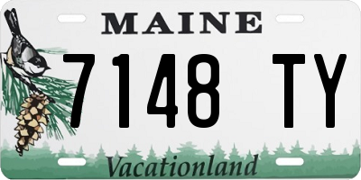ME license plate 7148TY