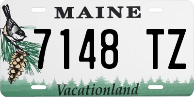 ME license plate 7148TZ