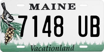 ME license plate 7148UB