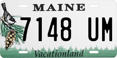 ME license plate 7148UM