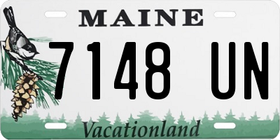 ME license plate 7148UN