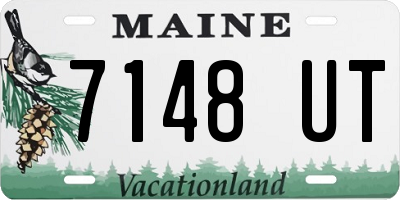 ME license plate 7148UT