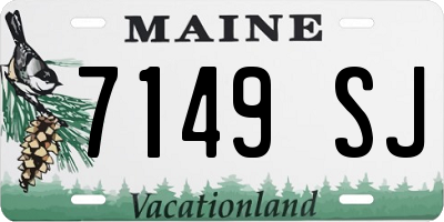ME license plate 7149SJ