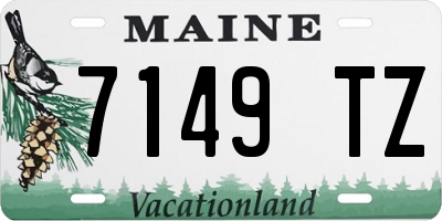 ME license plate 7149TZ