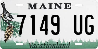 ME license plate 7149UG