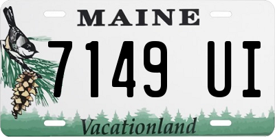 ME license plate 7149UI