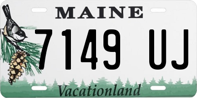 ME license plate 7149UJ