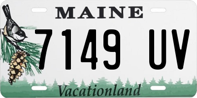 ME license plate 7149UV