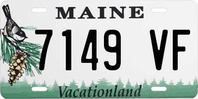 ME license plate 7149VF