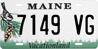 ME license plate 7149VG