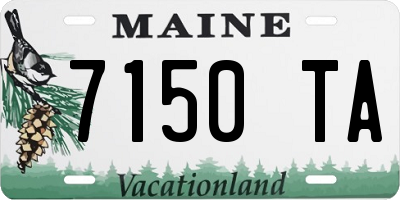 ME license plate 7150TA