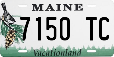 ME license plate 7150TC