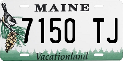 ME license plate 7150TJ