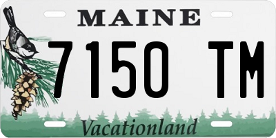 ME license plate 7150TM
