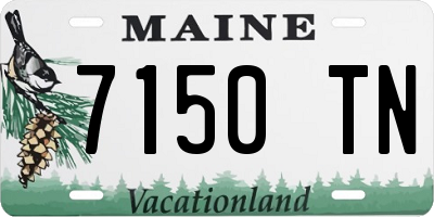 ME license plate 7150TN