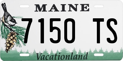 ME license plate 7150TS