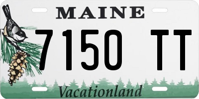 ME license plate 7150TT