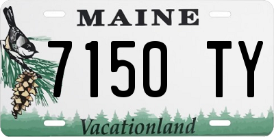 ME license plate 7150TY
