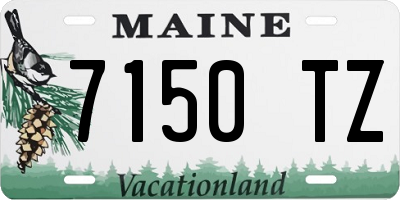 ME license plate 7150TZ