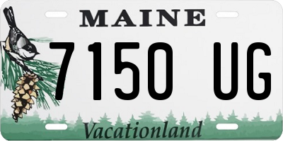 ME license plate 7150UG